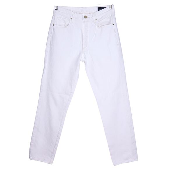 GOLDSIGN High Rise Straight Leg Jean Calla White Button Fly Casual Women's 26 - Picture 1 of 12